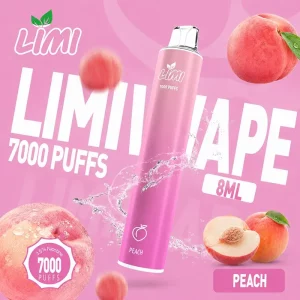LIMI 7000 Puffs｜650mAh 可充電｜3.5%濃度｜16款口味 冰心蜜桃