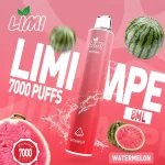 LIMI 7000 Puffs｜650mAh 可充電｜3.5%濃度｜16款口味 冰爽西瓜