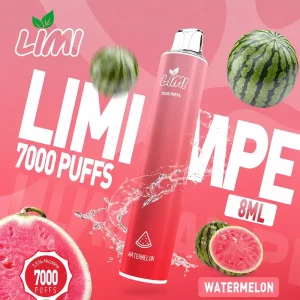 LIMI 7000 Puffs｜650mAh 可充電｜3.5%濃度｜16款口味 冰爽西瓜