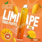 LIMI 7000 Puffs｜650mAh 可充電｜3.5%濃度｜16款口味 多肉芒芒