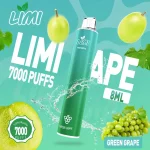 LIMI 7000 Puffs｜650mAh 可充電｜3.5%濃度｜16款口味 日本青提