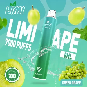 LIMI 7000 Puffs｜650mAh 可充電｜3.5%濃度｜16款口味 日本青提