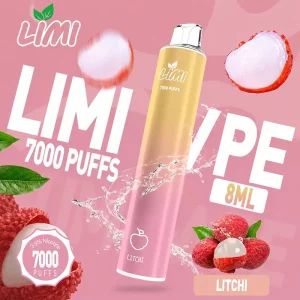 LIMI 7000 Puffs｜650mAh 可充電｜3.5%濃度｜16款口味 清甜荔枝
