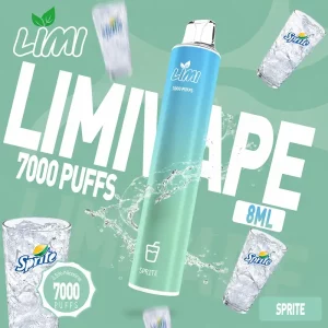 LIMI 7000 Puffs｜650mAh 可充電｜3.5%濃度｜16款口味 激爽雪碧