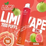 LIMI 7000 Puffs｜650mAh 可充電｜3.5%濃度｜16款口味 粉色芭樂