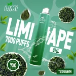 LIMI 7000 Puffs｜650mAh 可充電｜3.5%濃度｜16款口味 鐵觀音