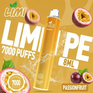 LIMI 7000 Puffs｜650mAh 可充電｜3.5%濃度｜16款口味 黃金百香